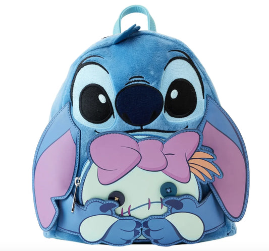 Disney Stitch Plush Backpack Cute Anime Peripheral Mini Backpack Cute Girl Backpack Children'S Backpack Gift