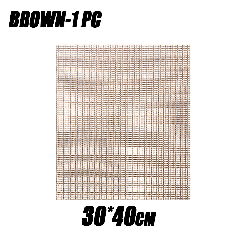 1/3/5PCS Non-Stick Reusable BBQ Grill Mat Easy To Clean Mesh Pad for Electric Gas and Charcoal Grills Outdoor Cooking