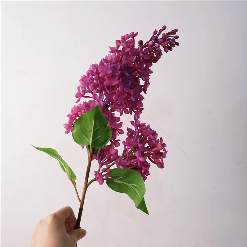 Artificial Lilac Flowers for Home Decoration, Beautiful Silk Flores, DIY Hand Flower Arrangement, Wedding, Living Room