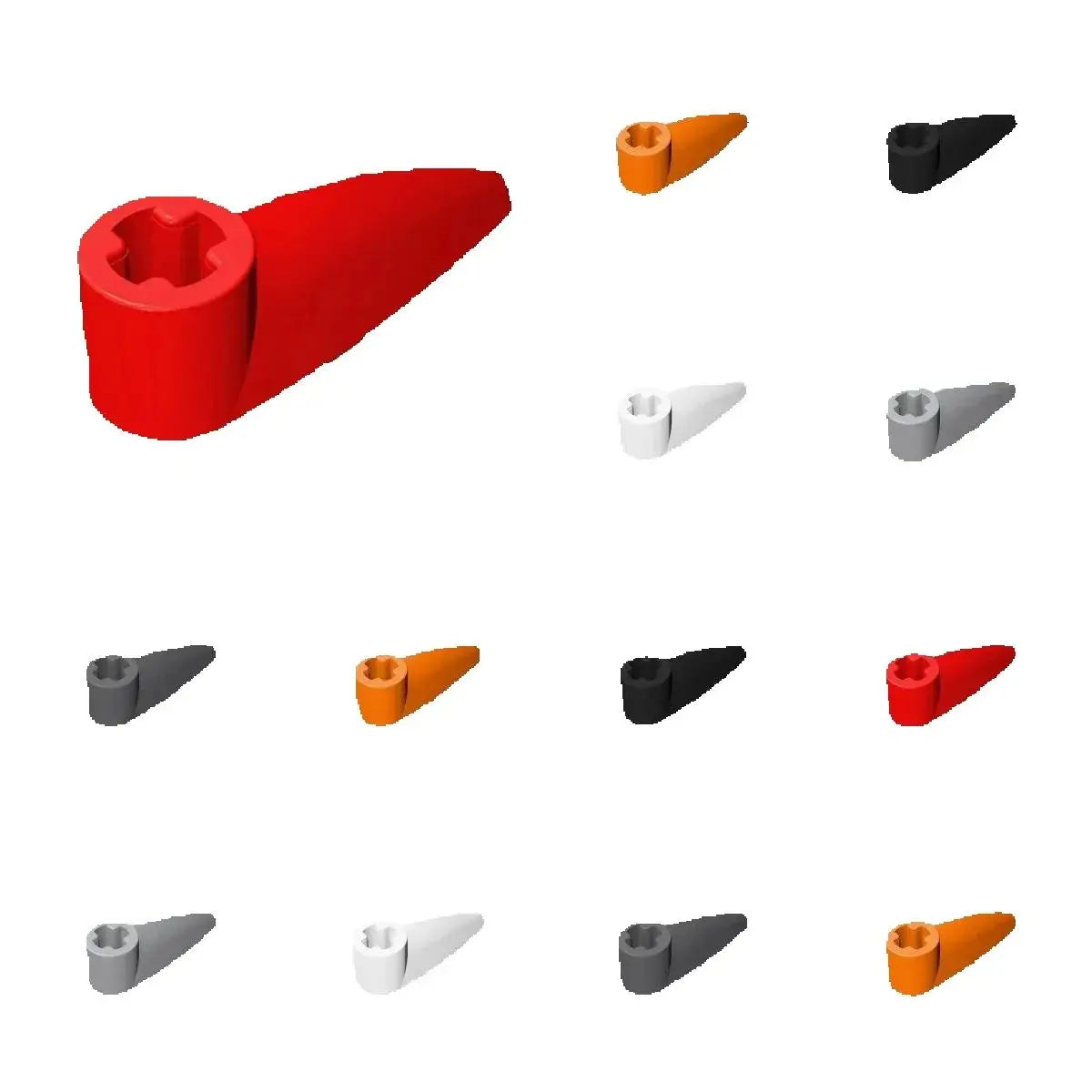 50pcs 41669 Bionicle 1 x 3 Tooth Axle Hole Bricks Collections Toys For Technical MOC Building Blocks Compatible