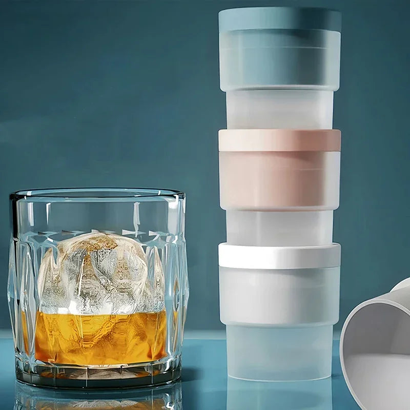 Silicone Round Ice Hockey Mold Maker Large  Suitable For  Grinder Kitchen Supplies ice mold Spherical Ice Cube Bar Home Ice Tray