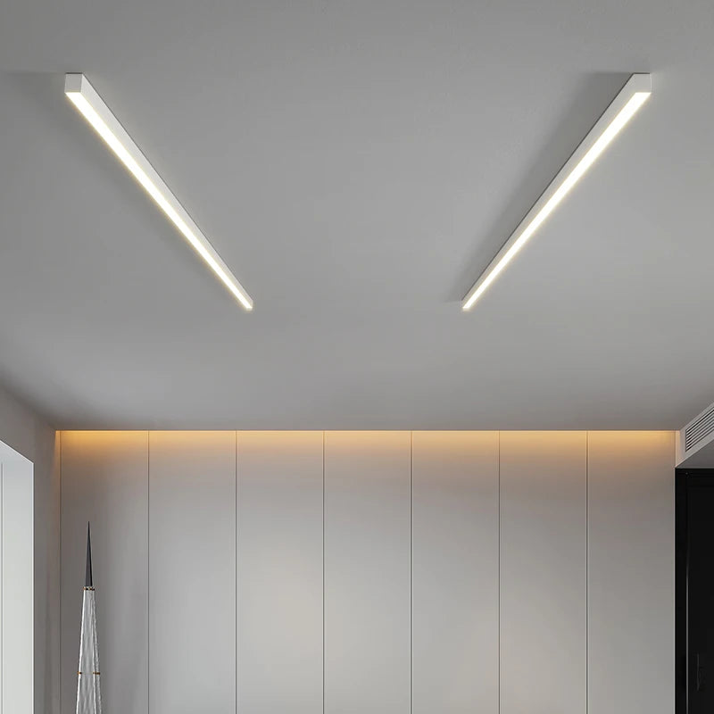 Modern Strip LED Ceiling Lights Living Room Kitchen Office Intelligent Lighting Corridor Porch Indoor Home Lighting
