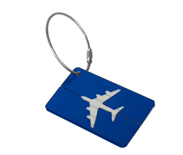 Premium Aluminum Travel Luggage Tag Durable Luggage Identification with Business Card Holder Fashion Tag Travel Accessories