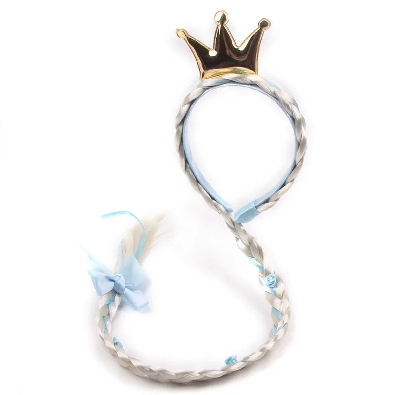 Disney Frozen Children's Hair Accessories Bow Headbands Little Girl Princess Elsa Cartoon Photo Decoration Headwear