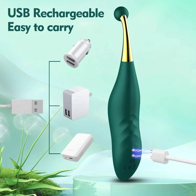 Clitoral Vibrator 9 Frequency Vibrators Modes G-Spot Vagina Nipple Stimulation LCD Screen Display Female Stimulation Orgasm