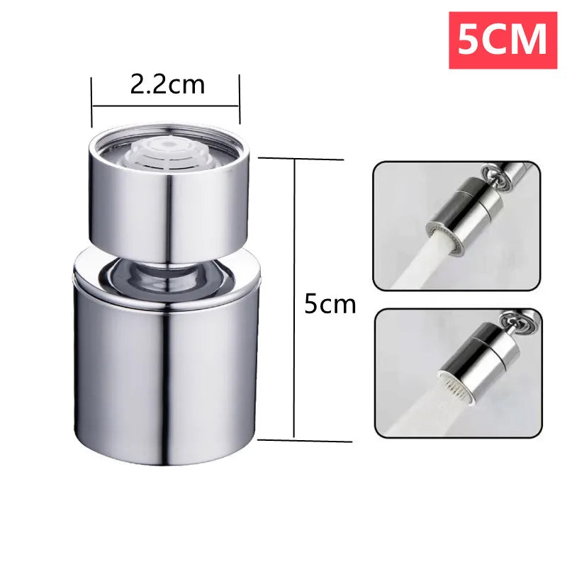 Stainless Steel Universal 360° Rotation Faucet Sprayer Head For Kitchen Washbasin Extension Faucet Bubbler Tap Splash Nozzle