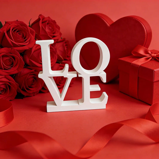Valentine's Day LOVE Letter Desktop Ornament Romantic Wedding Room Prop Simple Ins Style Decoration for Desktop