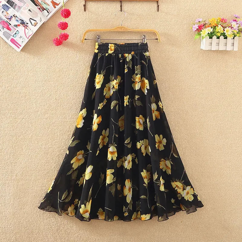 Skirts for Women Summer 2025 A Line High Waist Woman Skirt Casual Trend Modest Vintage Cheap Quality Korean Fashion Style Y2k V