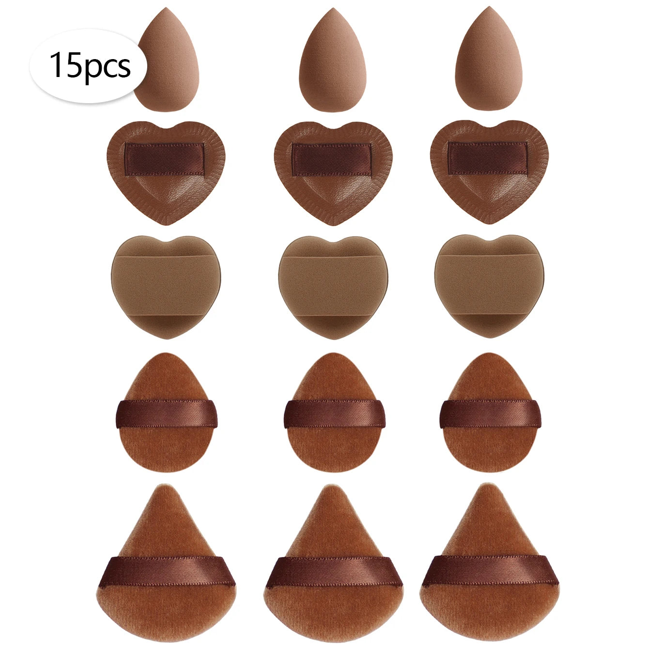 15/30/60 Mini Makeup Sponge Powder Puff Beauty Sponge for Makeup Concealer Liquid Foundation Face Cosmetic Puff Makeup Sponge