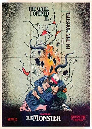 1PCS S-StrangerThings 5 Theme Frameless Canvas Core Print - HD Poster Decor Home Decor Living Room Bedroom Movie Peripheral