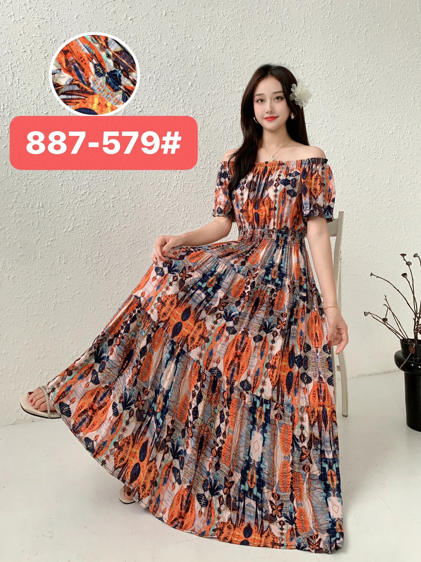 New Summer Dress Women Indian Clothes Cotton Linen Long Maxi Vintage Sexy Korean Casual Bohemian Floral Robe Vestidos Feminino
