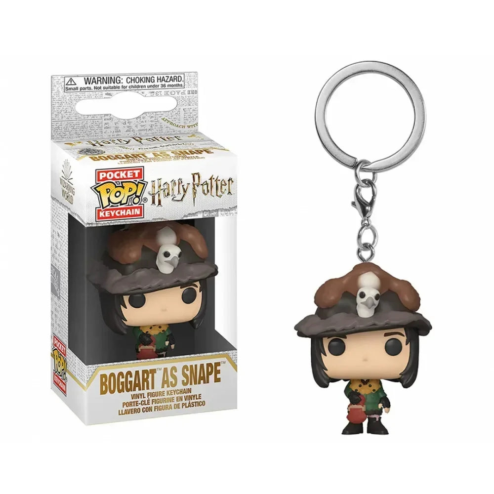 Funko Pocket Keychain Toy Hermione Granger Dobby Dumbledore Malfoy Ginny Ron Hedwig Snape Voldemort Luna Pocket Pop Key Ring Toy