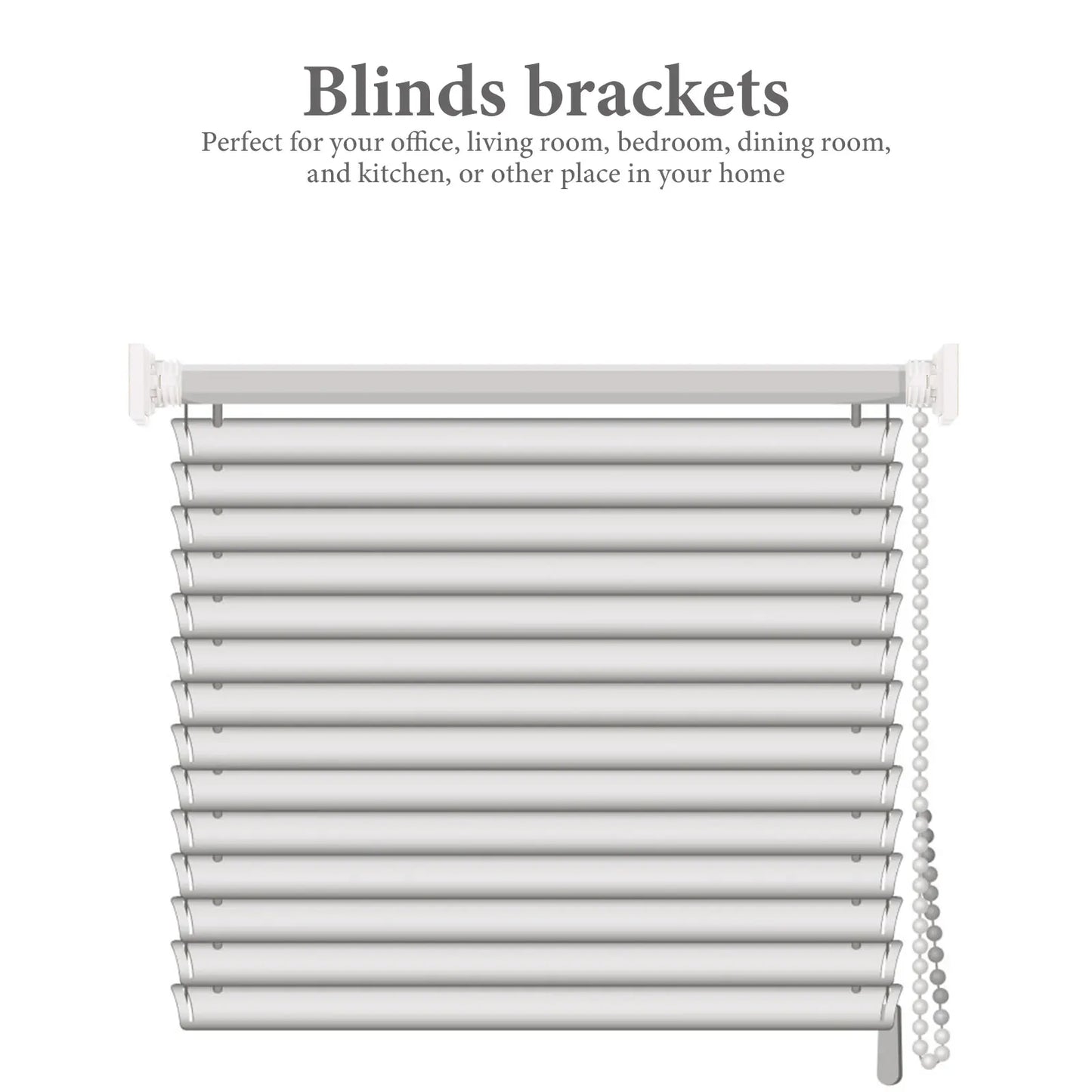 4Pcs Blinds Mounting Brackets Heavy Duty Louver Blind Fixing Holders Home Window Curtain Accessories Louver Ceiling Brackets