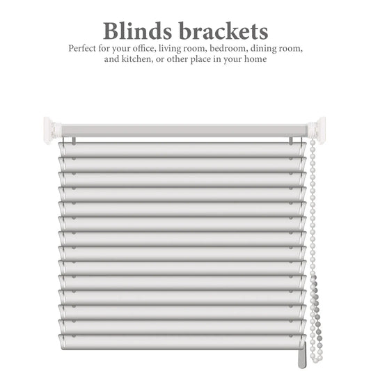 4Pcs Blinds Mounting Brackets Heavy Duty Louver Blind Fixing Holders Home Window Curtain Accessories Louver Ceiling Brackets