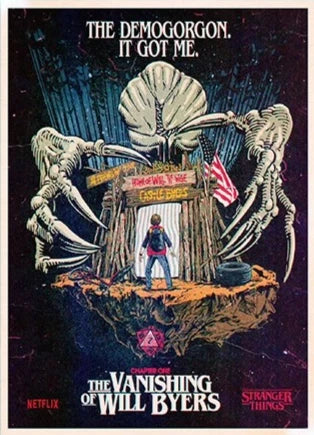 1PCS S-StrangerThings 5 Theme Frameless Canvas Core Print - HD Poster Decor Home Decor Living Room Bedroom Movie Peripheral