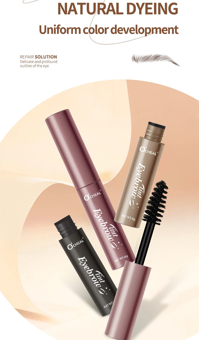 4Color Waterproof Eyebrow Gel Long Lasting Sweatproof No Smudging Natural Eyebrow Cream Makeup For Perfect Brows Cosmetics