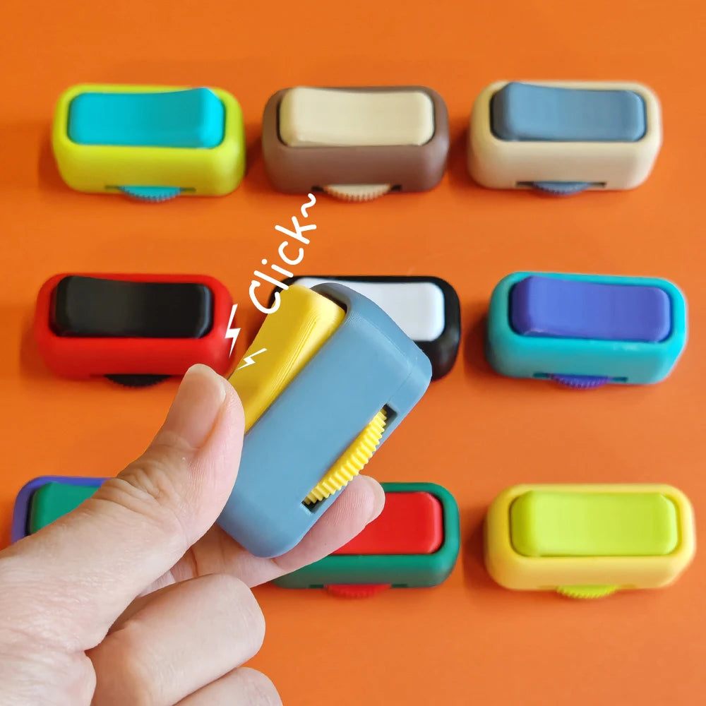 3D Printed Switches Fidget Toy Pop Fidget Toy Click Toy for Stress and Anxiety Relaxing Portable Fingertip Simulate Switch Toys