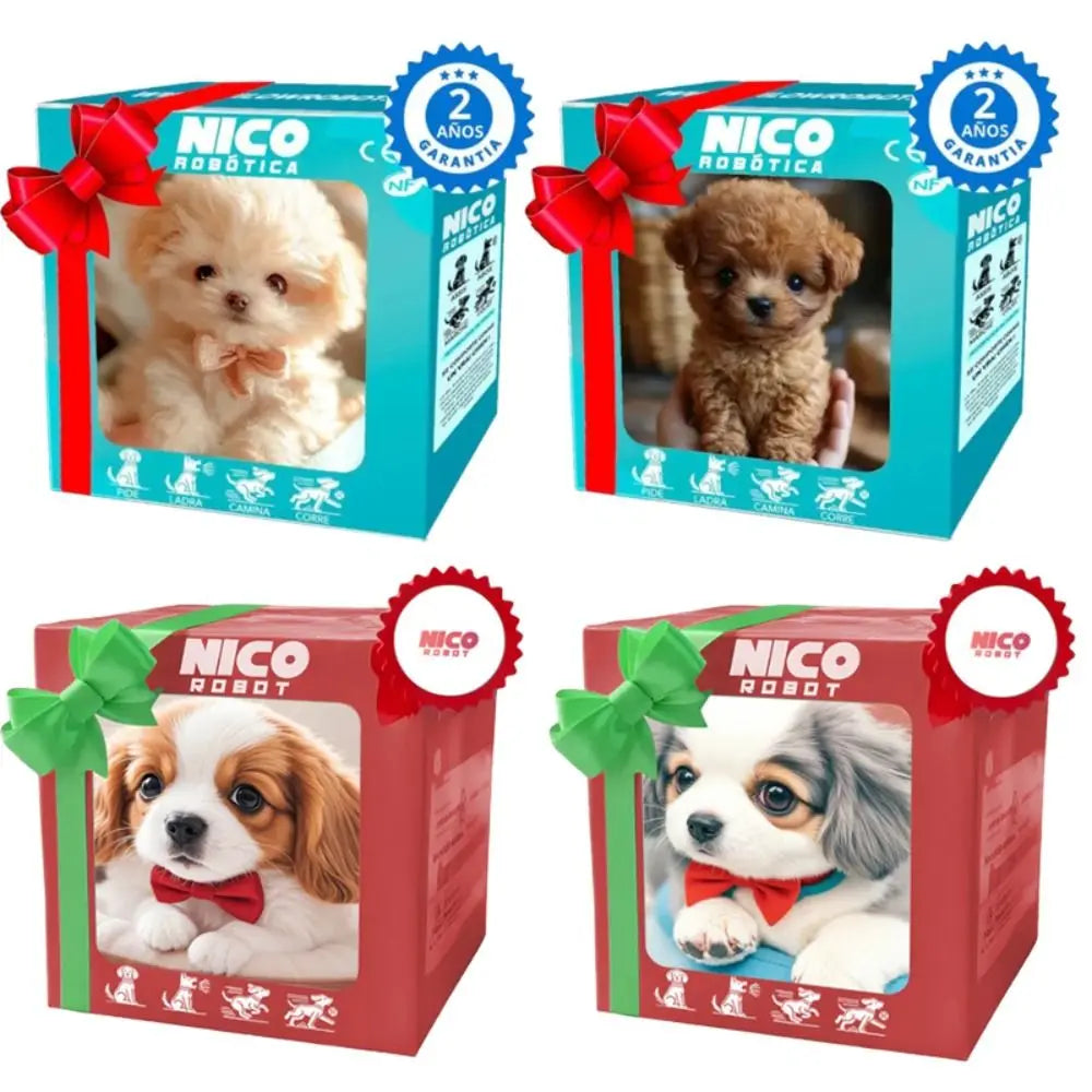 2025 hot Fashion Plush Robot Puppy Interactive Walking Simulated Puppy Barking Tail Wagging Educational Gift Chilren