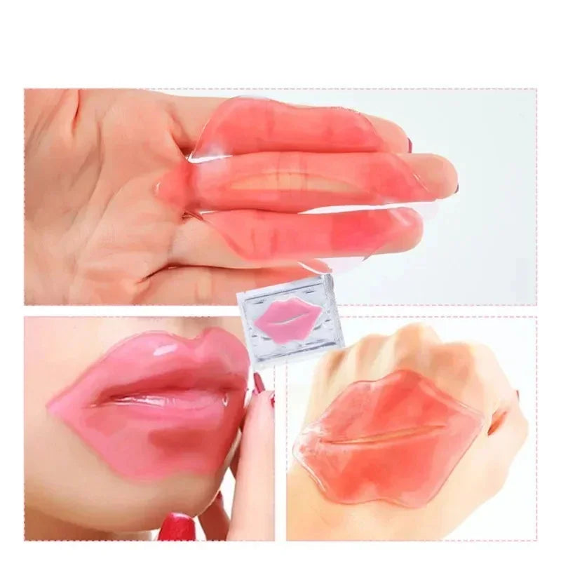 20PCS Crystal Collagen Lip Masks Hyaluronic Acid Lip Treatments Moisturizing Beauty Lip Patches Hydrating Plumper Skin Care