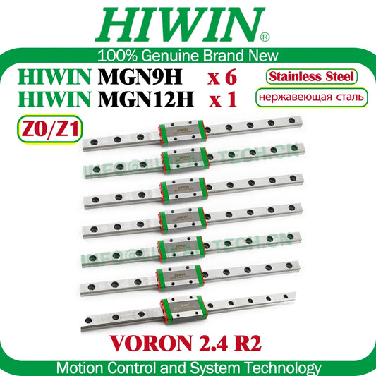Voron 2.4 R2 HIWIN Rails 6xMGN9H 1xMGN12H Linear Rail Kit 250MM 300MM 350MM Build Stainless Steel Z0 Z1 NEW 3D Printer