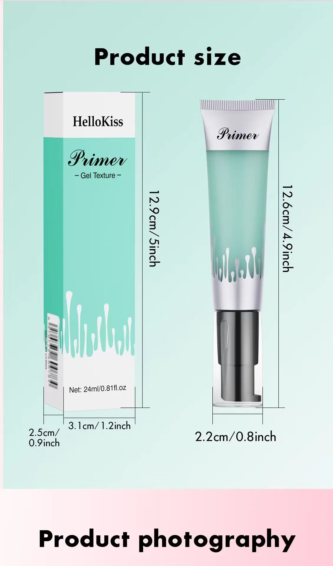 24ml Power Grip Primer Gel Based Hydrating Face Primer For Smoothing Skin Gripping Makeup Invisible Pore Colorless Primes