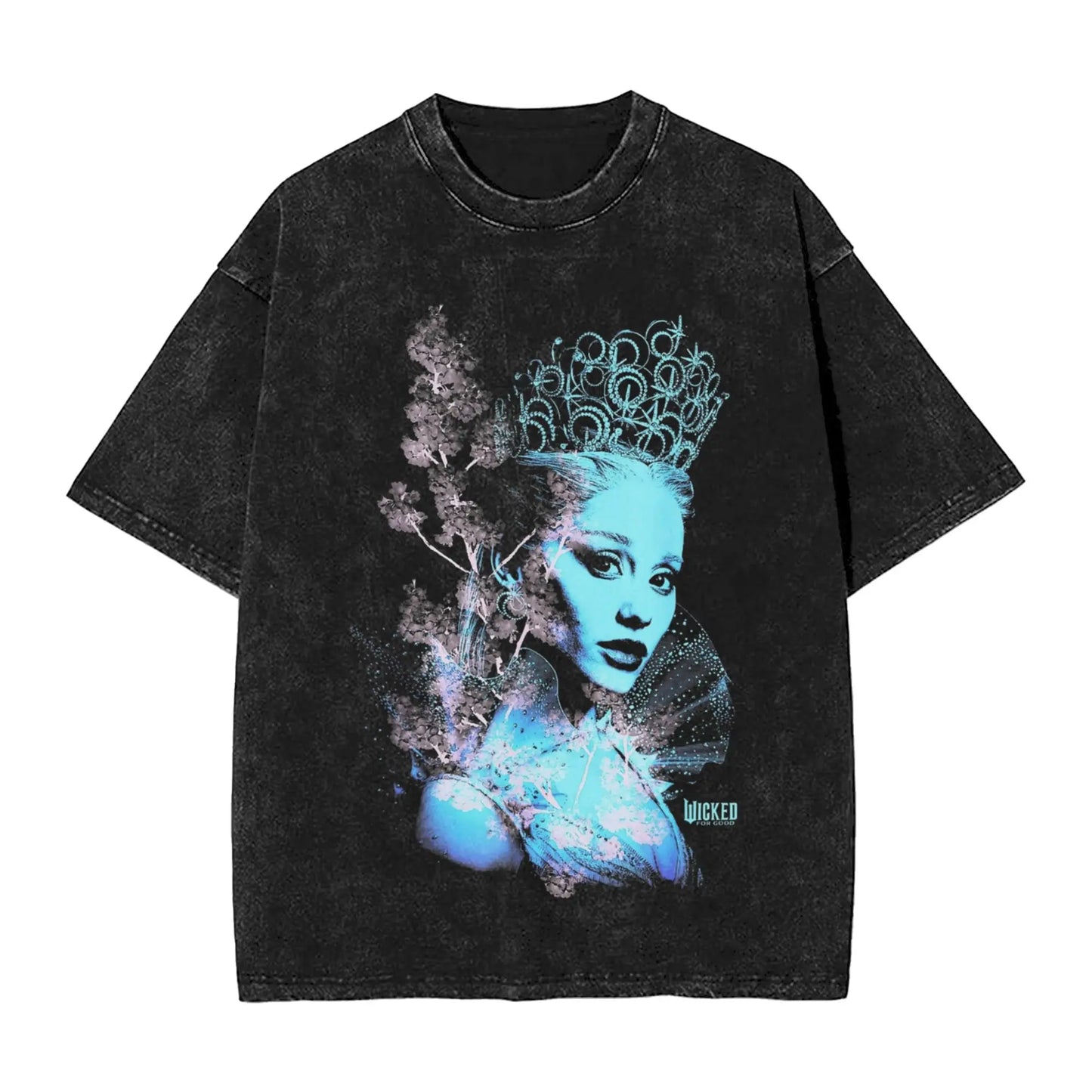 Wicked The Musical Glinda Elphaba For Good T Shirt Washed Short Sleeve T-Shirt Vintage Men Women Streetwear Graphic Printed Tees