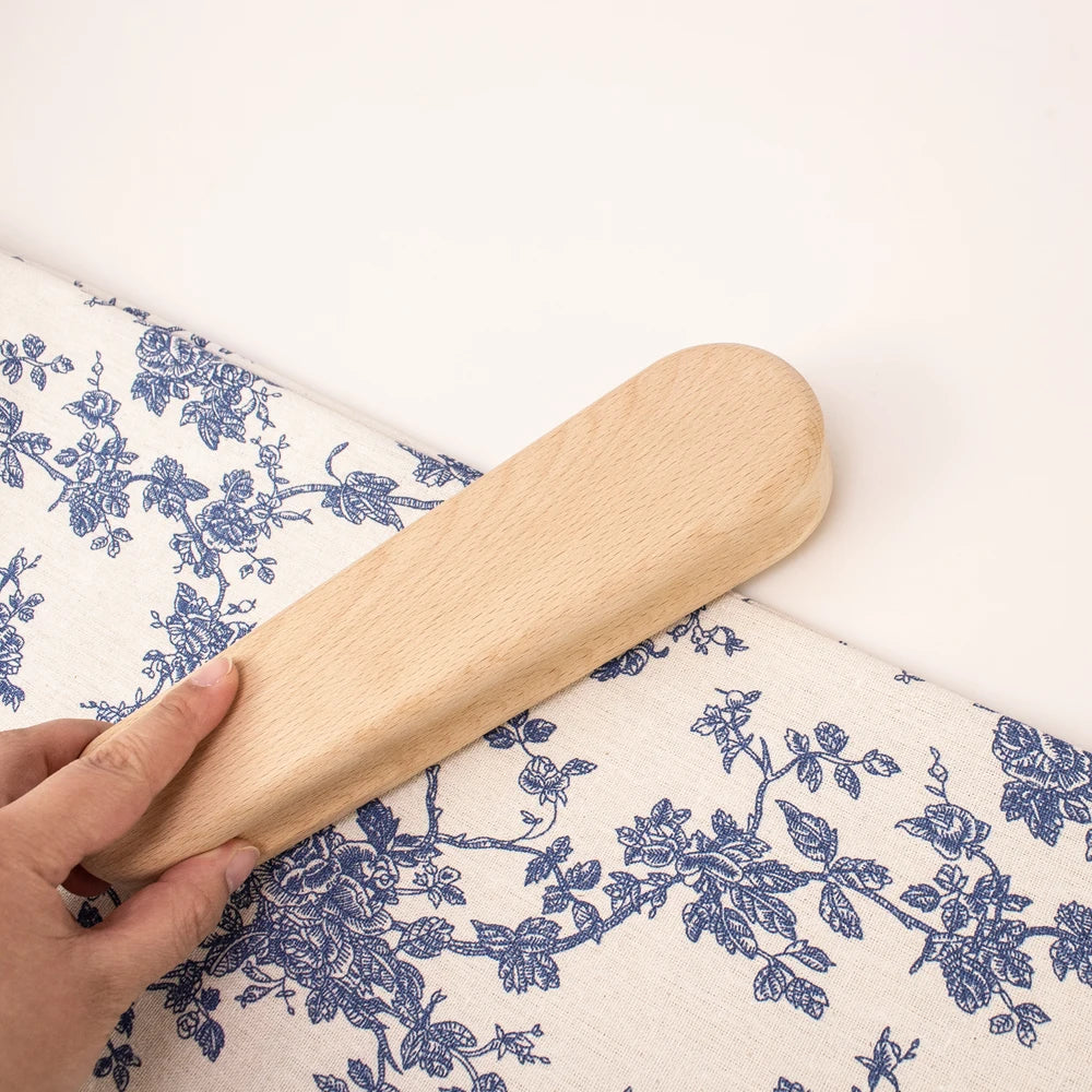 Multi-Purpose Beech Wooden Tailors Clapper Professional Double Sided Pressing Pad for Quilting Sewing Ironing Fabric Accessories