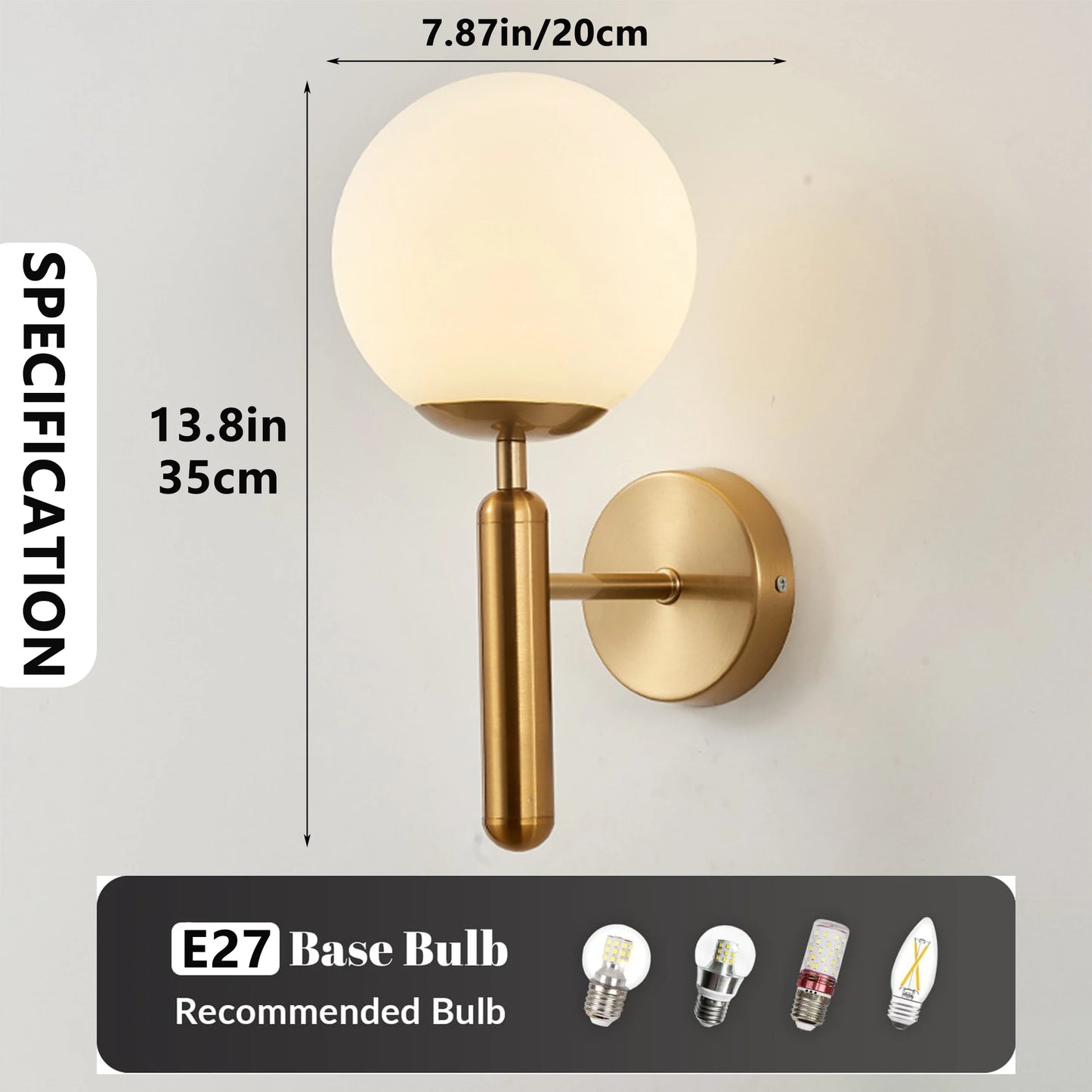 Modern Indoor Wall Light Lamp Suitable For Bedroom Bedside Living Room Home Decor Light Fixture