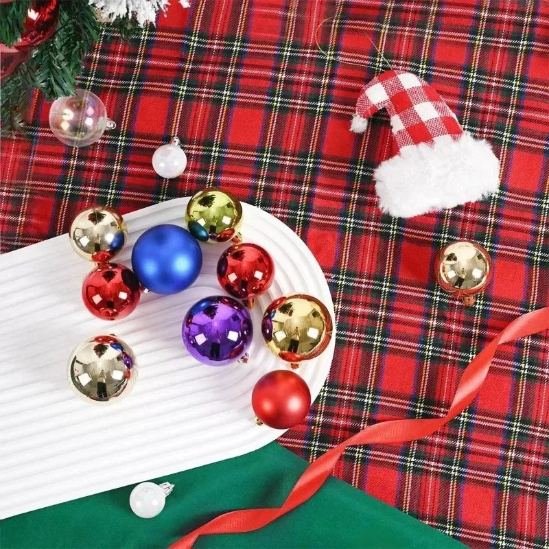 24Pcs 3/4/6CM Christmas Balls Decoration Christmas Tree Hanging Ornaments for Party Decor New Year Navidad Gift 2026 Accessories