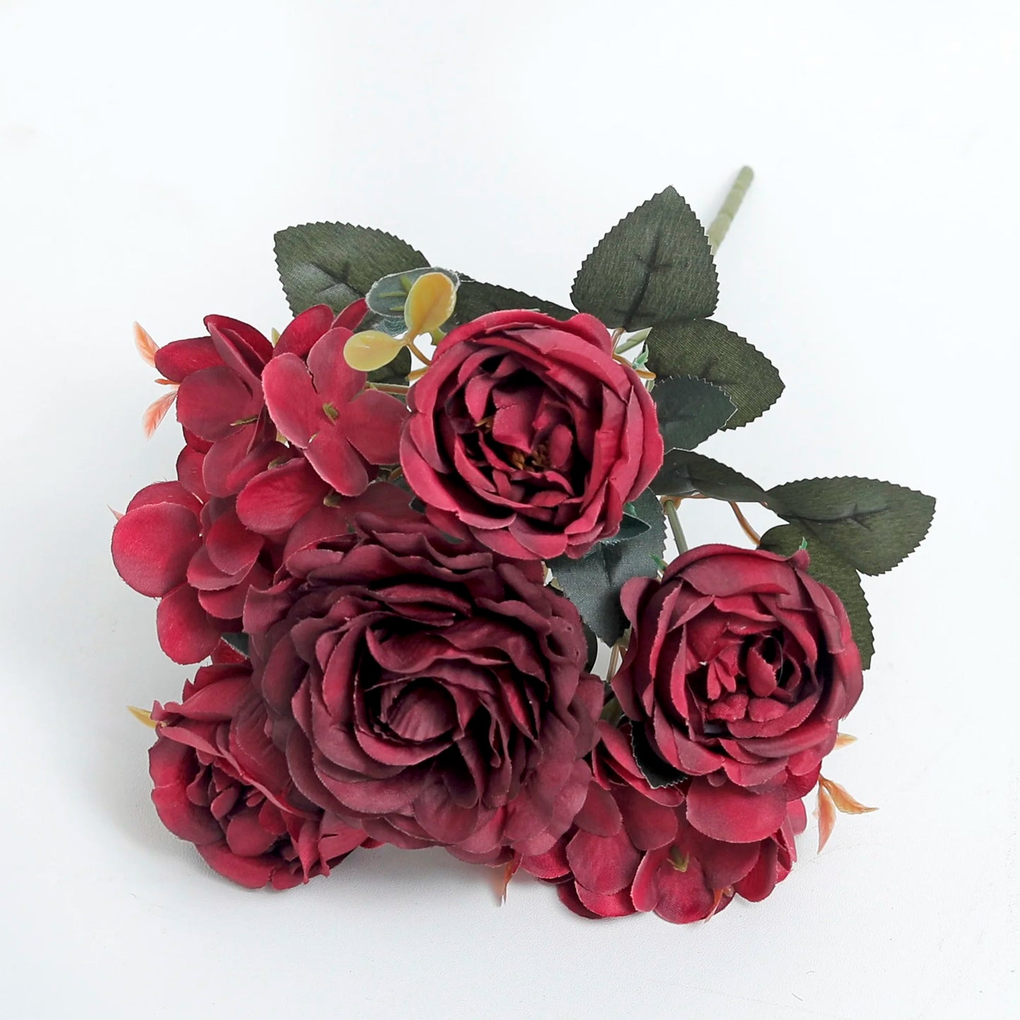 Silk Rose Peony Artificial Flowers Decoration Home Garden Accessories Outdoor Wedding Bridal Bouquet Gift Pastel Party Suppiles