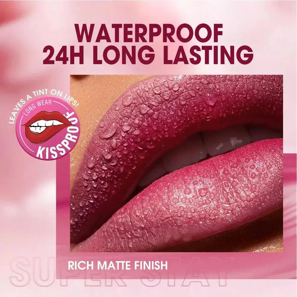 Lipstick Long Lasting Waterproof 24HRS Velvet Ink Lip Tint Non-stick Cup Lip Gloss Liquid Lipstick Makeup For Lips