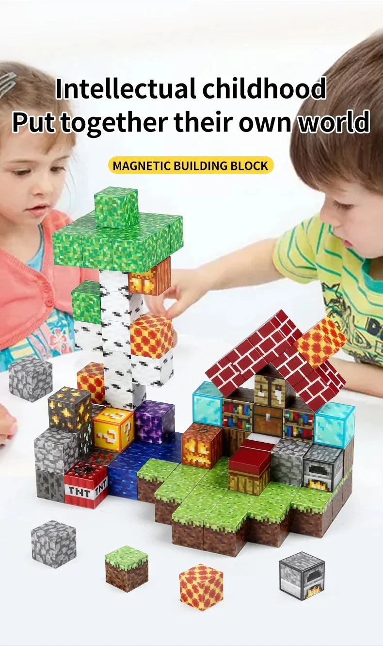 80PCS educational toy magnetic building blocks kids DIY building sets star diamond magnetic tiles for kids Christmas gift