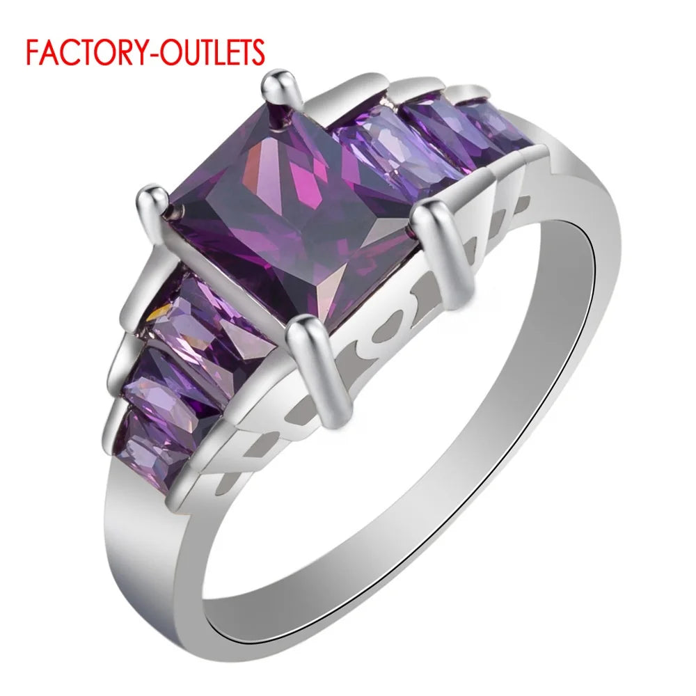 New Popular Temperament Cubic Zircon Finger Rings For Women Girl Genuine 925 Sterling Silver Rings Valentine's Day Gift