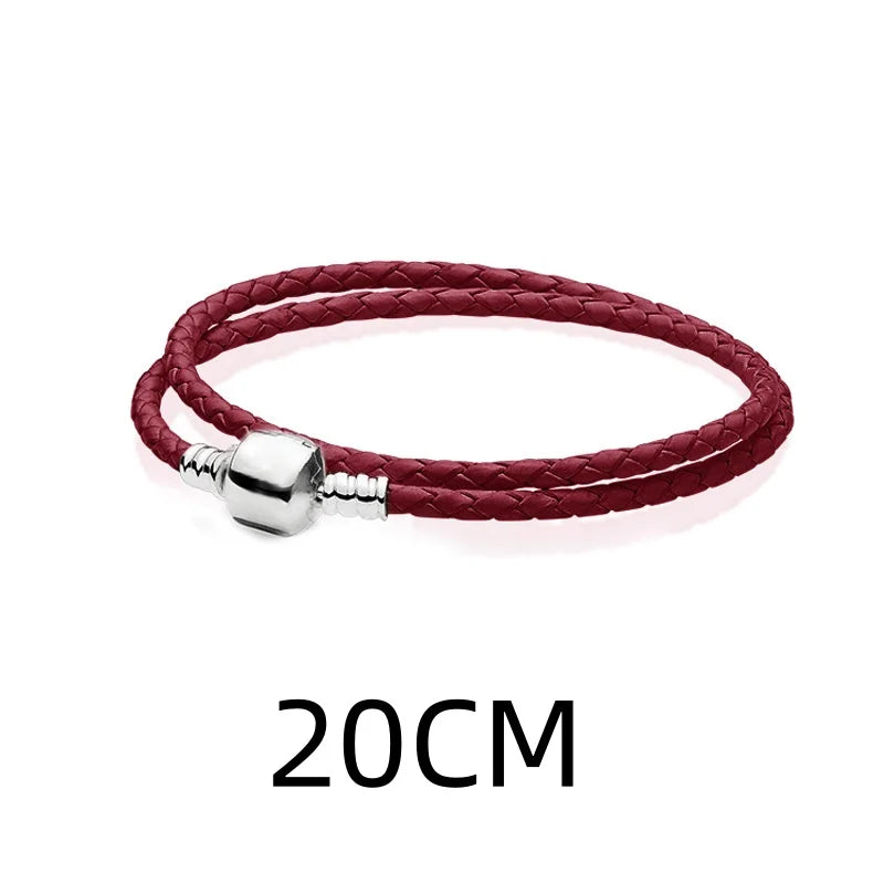 2024 925 Silver Plated Valentine's Day gift for lovers Pendant Charms it Original Bracelet For Women DIY Fashion Jewelry Making