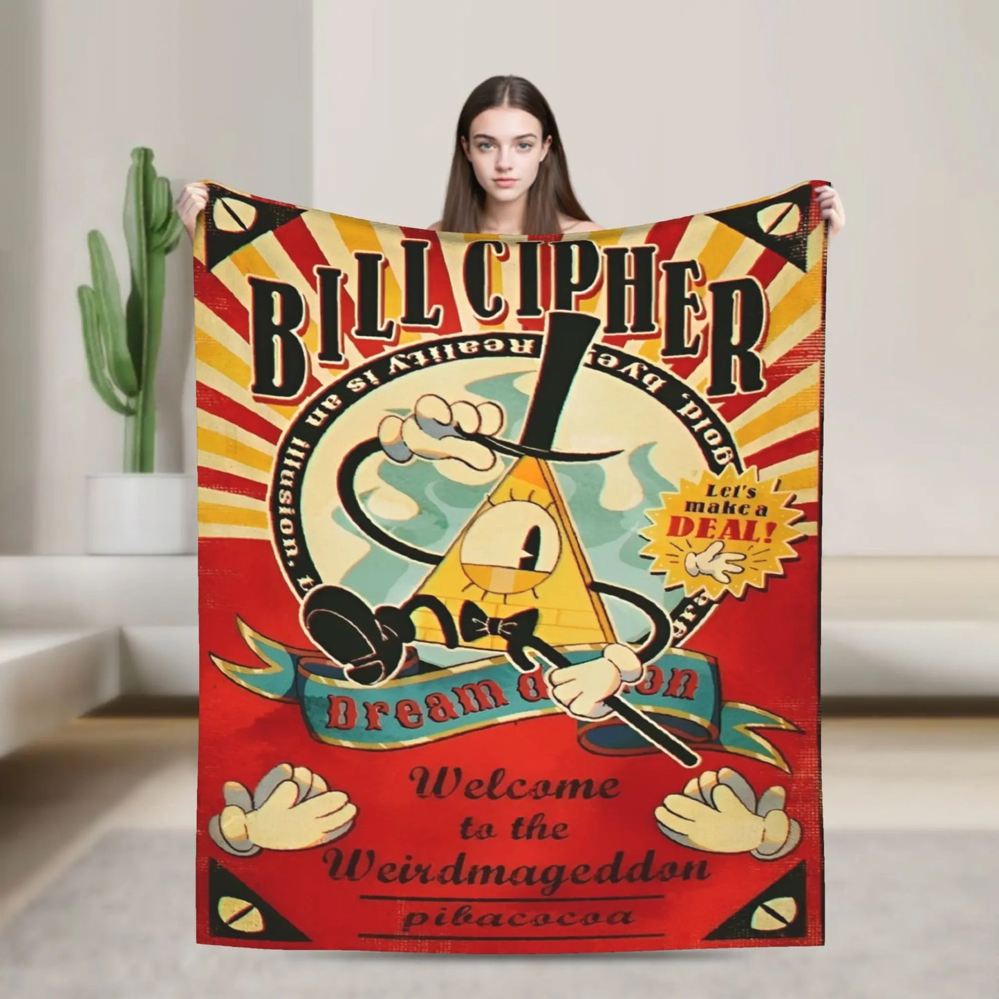 Stranger Gravity Falls Blanket  Plush Funny Warm Throw Blankets for Home Restaurant Autumn/Winter