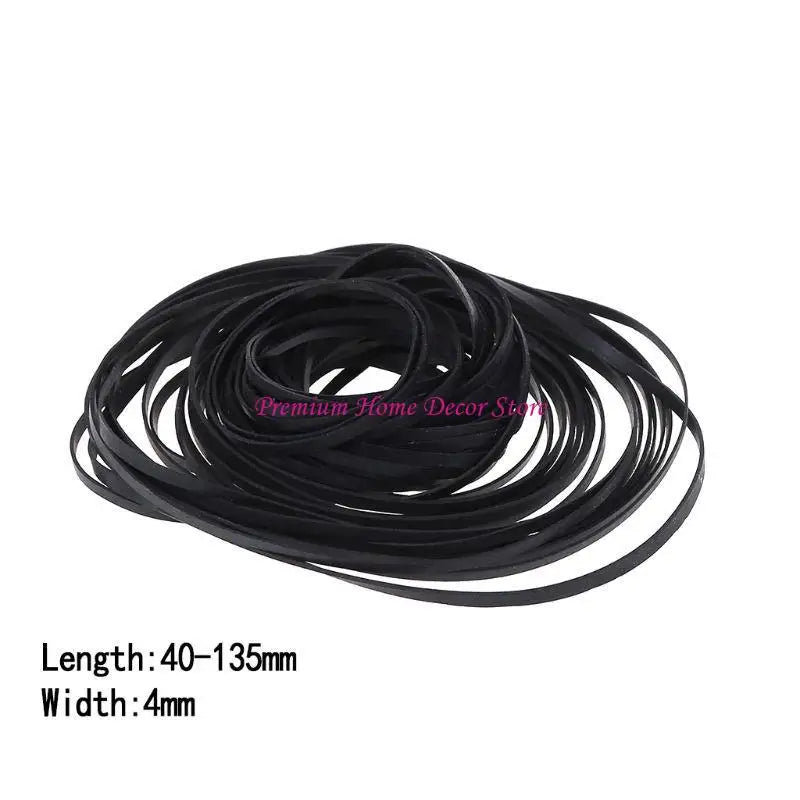Cassette Tape Replacement Rubber DVD Cassette Recorder Turntable Strap Belt JOMD
