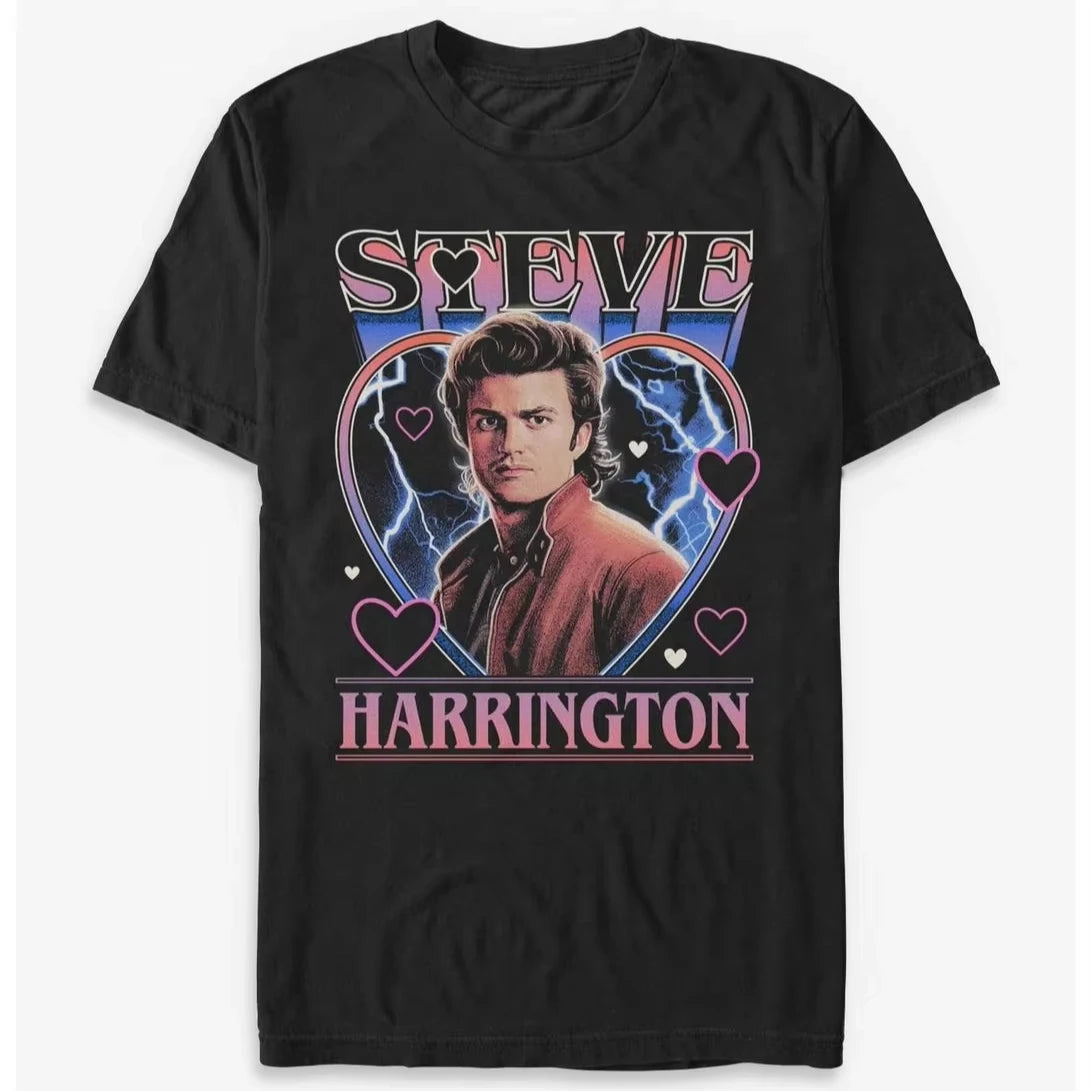 Stranger Steve Harrington Retro popular film television men's T-shirt, cotton retro casual daily wear,summer top,fast shipping