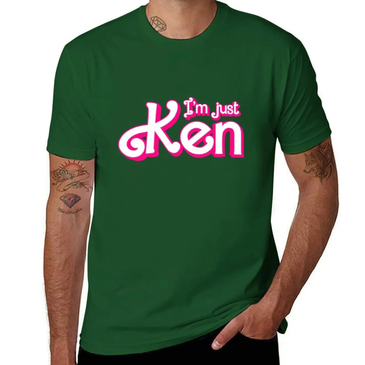 I'm just Ken T-Shirt Aesthetic clothing oversizeds heavy weight t shirts for men