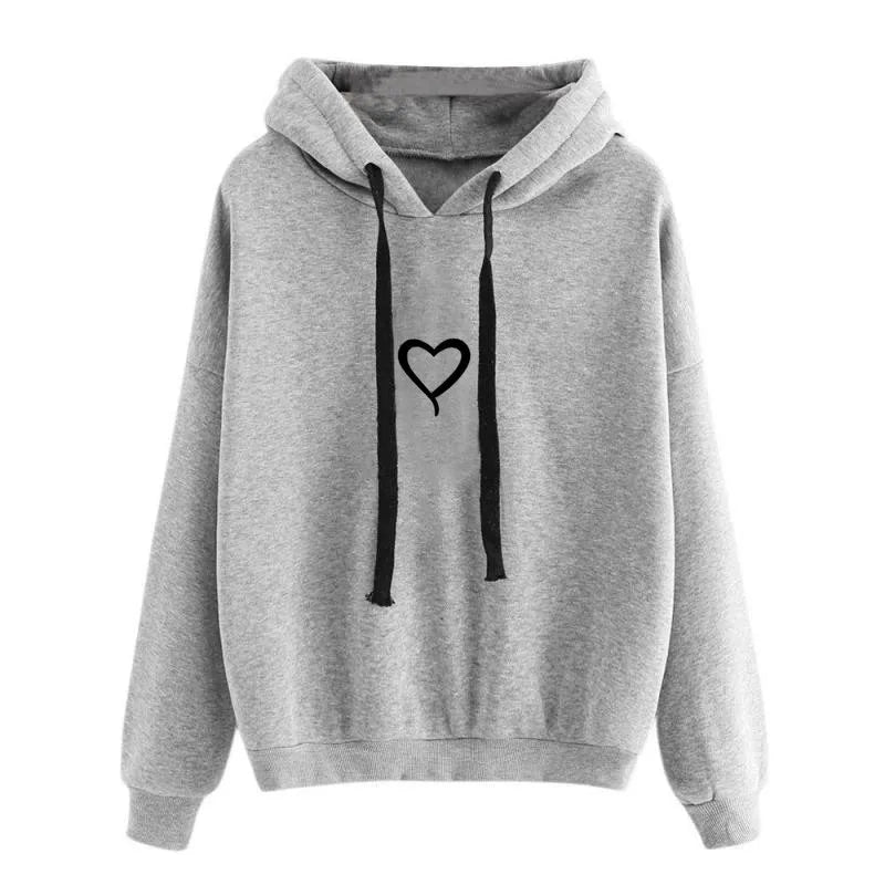 2025 Oversized Hoodie Women Gothic Pullover Clothes Autumn Winter Tops Sweatshirt Sleeved Hoodie Fashion Street Female Clothing
