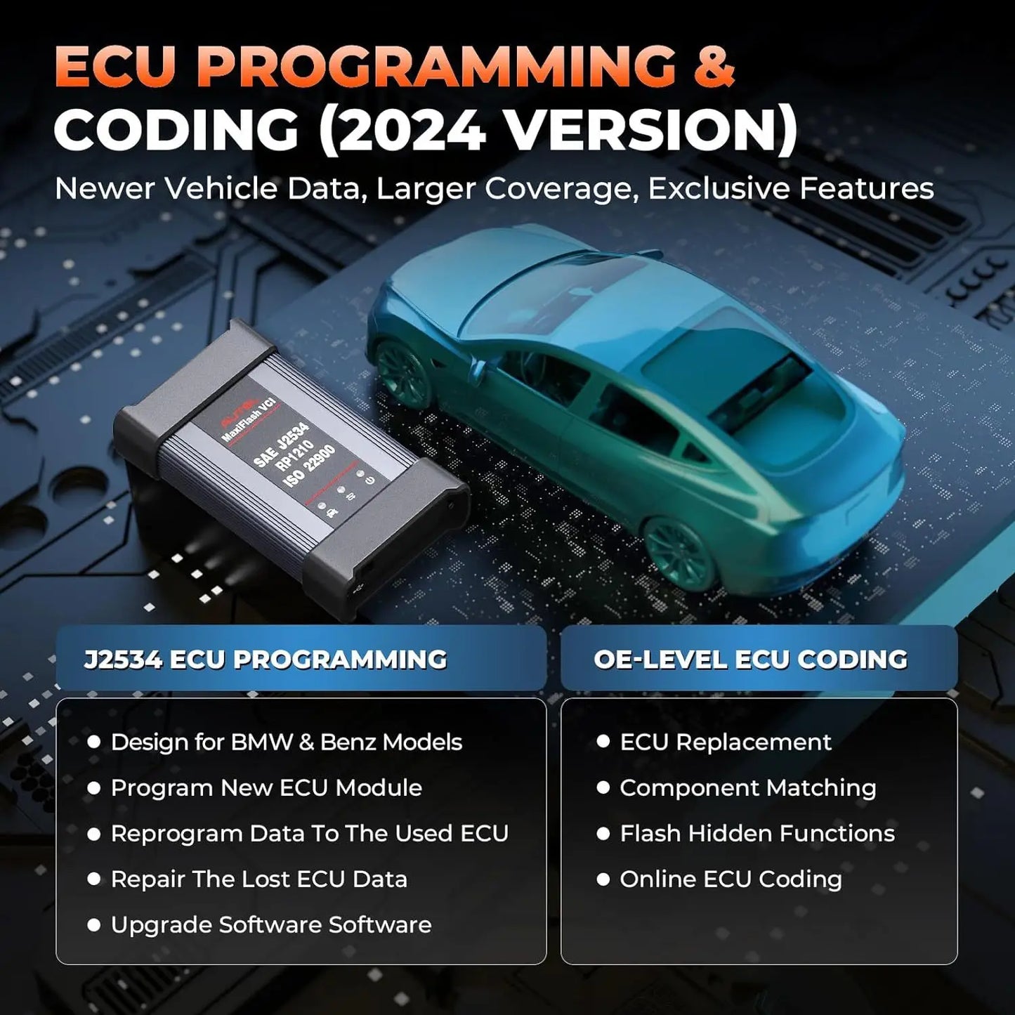 Autel MaxiSys Elite II PRO Auto Diagnostic Tool ECU Programming&Coding 2 Years Free Update Scanner 2023 Upgraded of Elite II