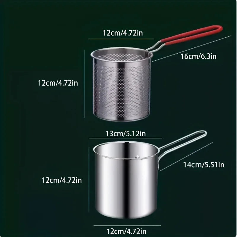 3-Piece Skewer Pan Set for BBQ & Tempura, No Electricity Needed with Vented Lid, Stainless Steel Home Cooking Kit