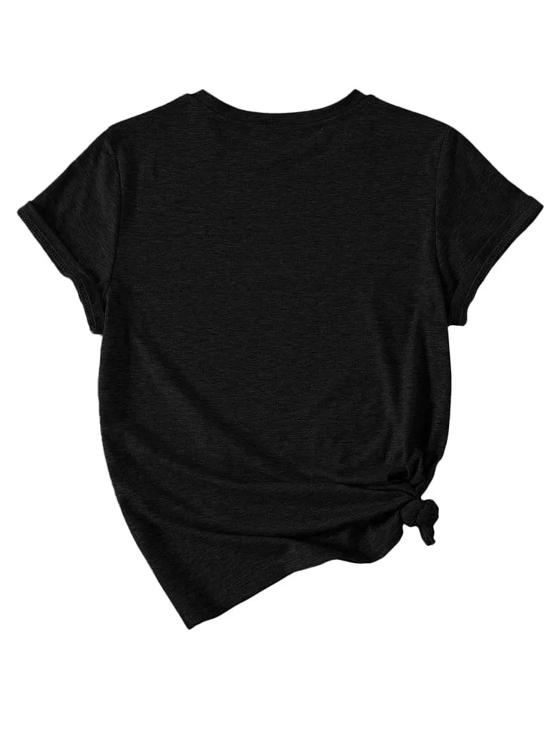 Plus Size I'm Too Old Print T-Shirt, Casual Crew Neck Short Sleeve T-Shirt, Women's Plus Size Clothing