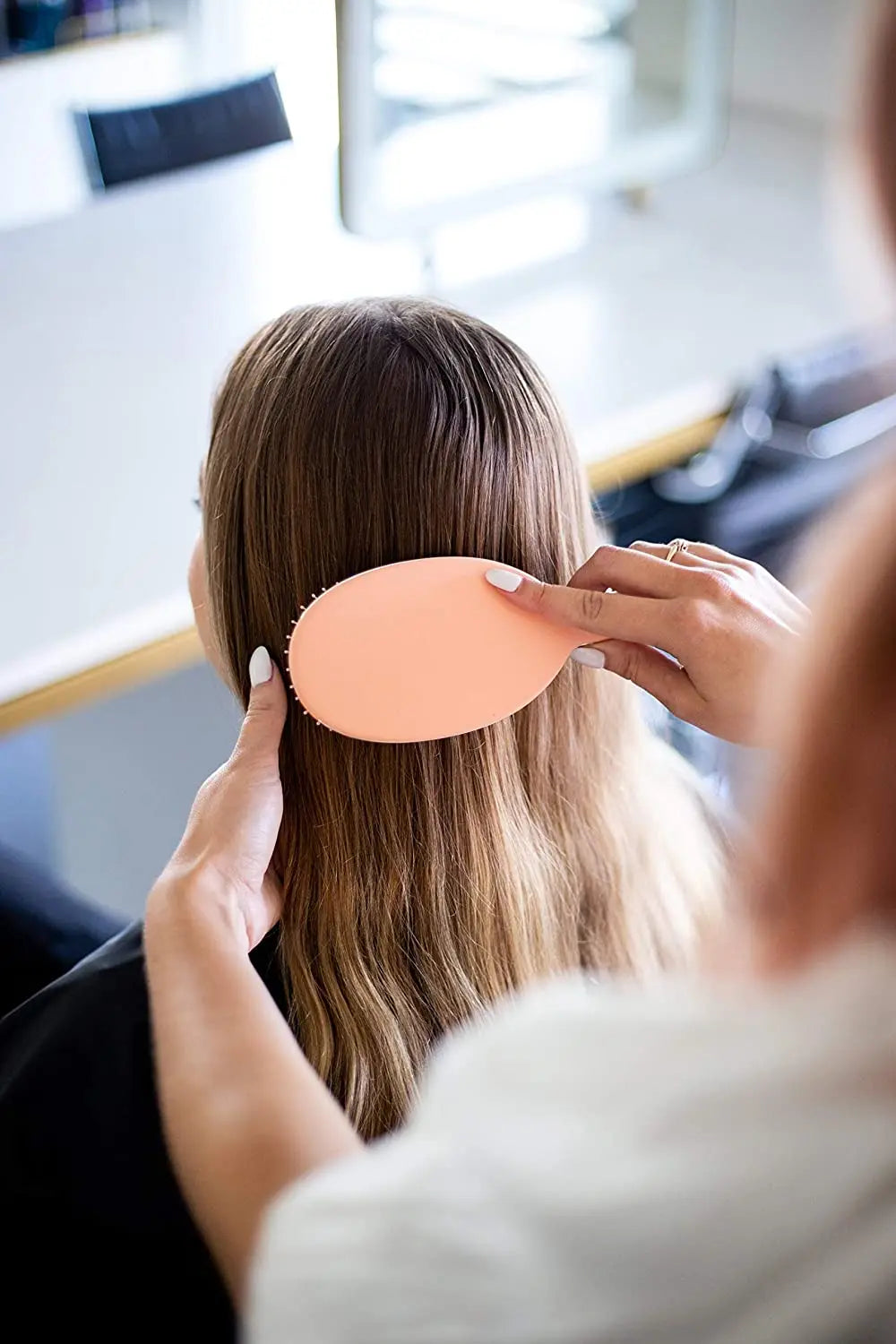 Beauty Hair Brush, Straight & Smooth Soft Touch Paddle Brush Round Brush and Detangling Brush,Great On Wet or Dry Hair Health