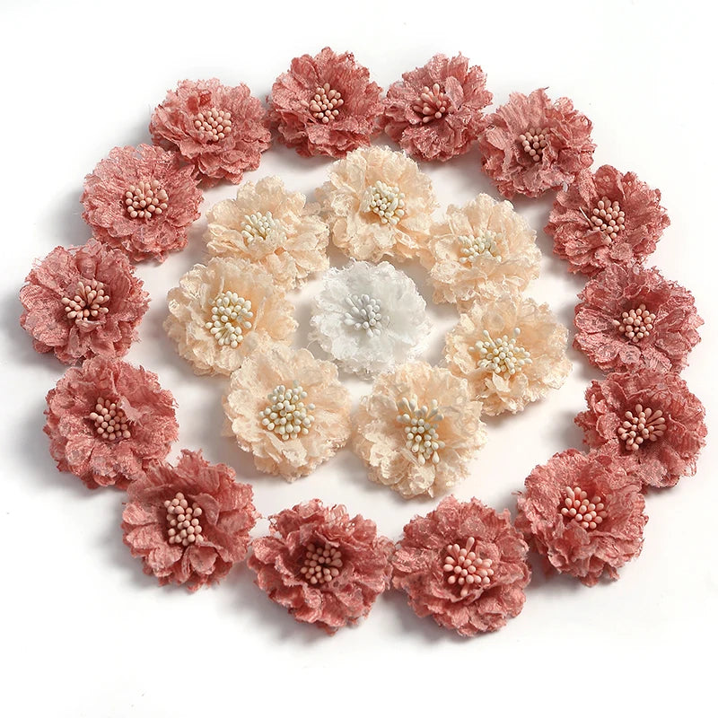 Artificial Flowers Fake Flowers for Home Decor Wedding Marriage Decoration Supplies DIY Craft Wreath Scrapbook Accessories