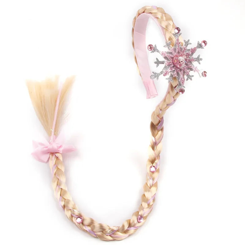 Disney Frozen Children's Hair Accessories Bow Headbands Little Girl Princess Elsa Cartoon Photo Decoration Headwear