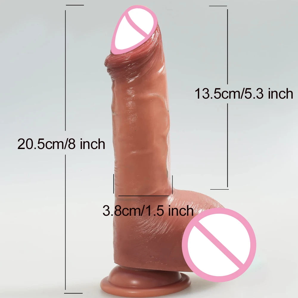 Realistic Dildo with Sliding Foreskin And Ejaculating Feature Vagina Dildos for Women Water Spray Penis Anal Plug Sexy Adult Toy