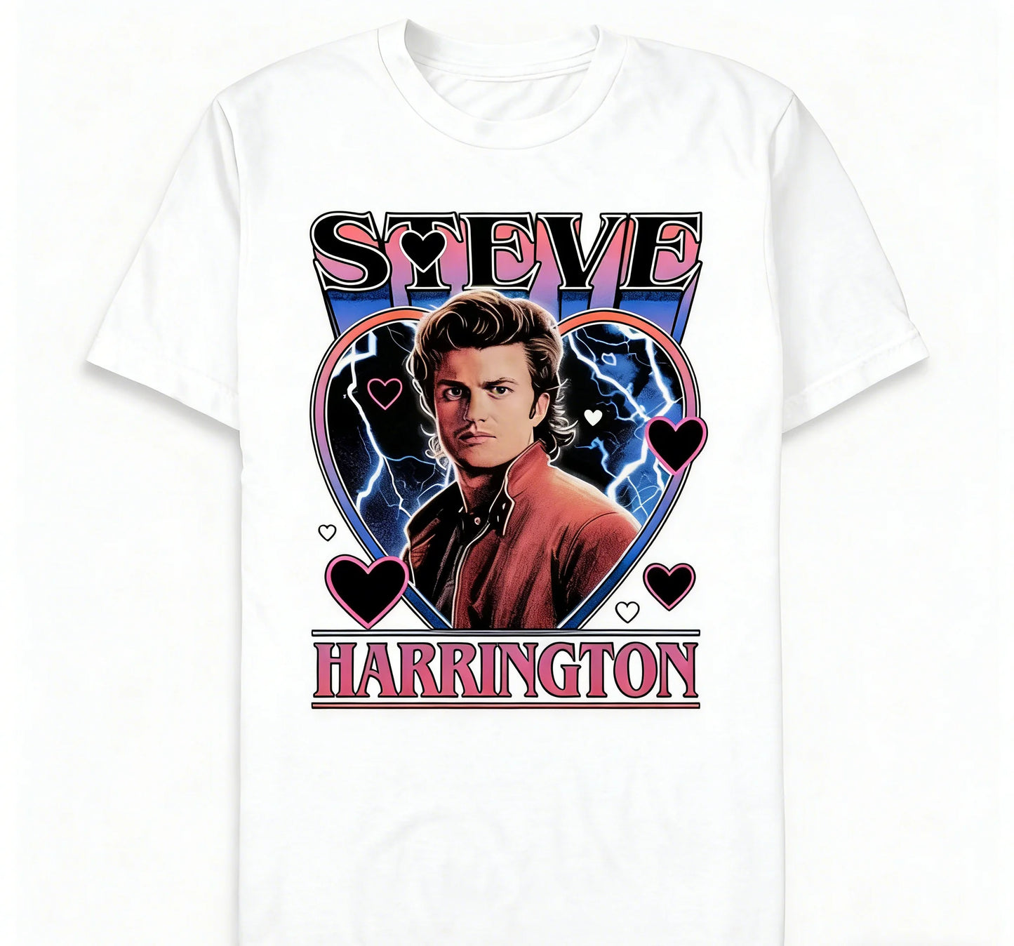 Stranger Steve Harrington Retro popular film television men's T-shirt, cotton retro casual daily wear,summer top,fast shipping
