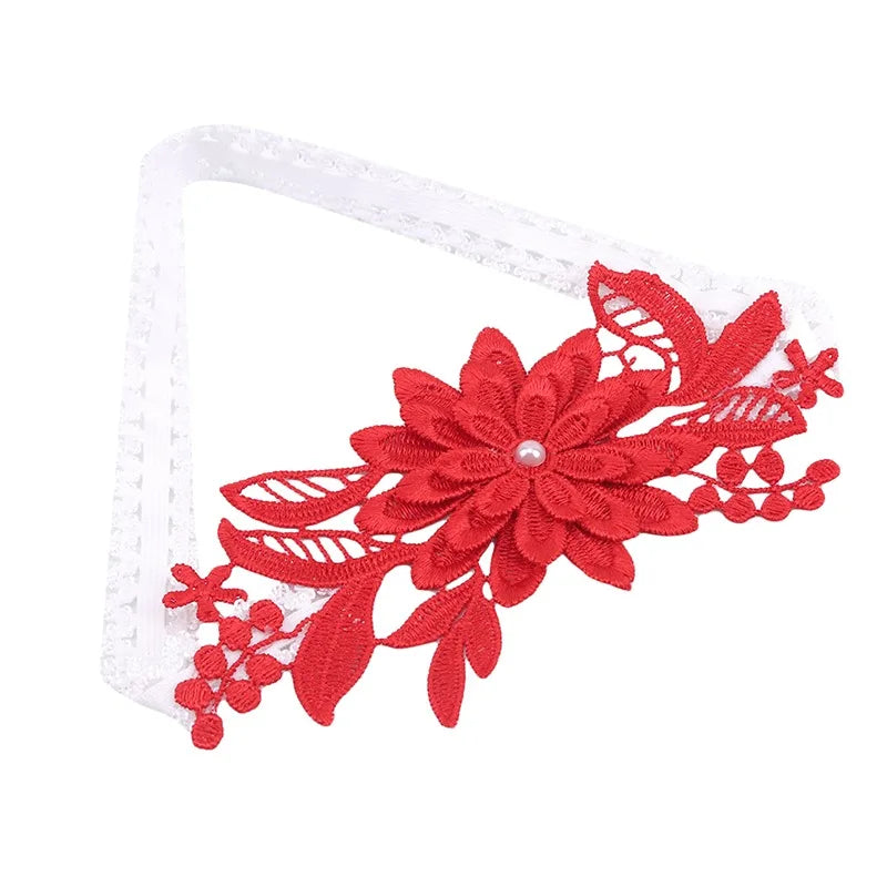 Wedding Garter Sexy Elastic Rhinestone Lace Leg Garter Belt with Ribbon Bow Suspender Thigh Harness For Bride Party Wedding Gift