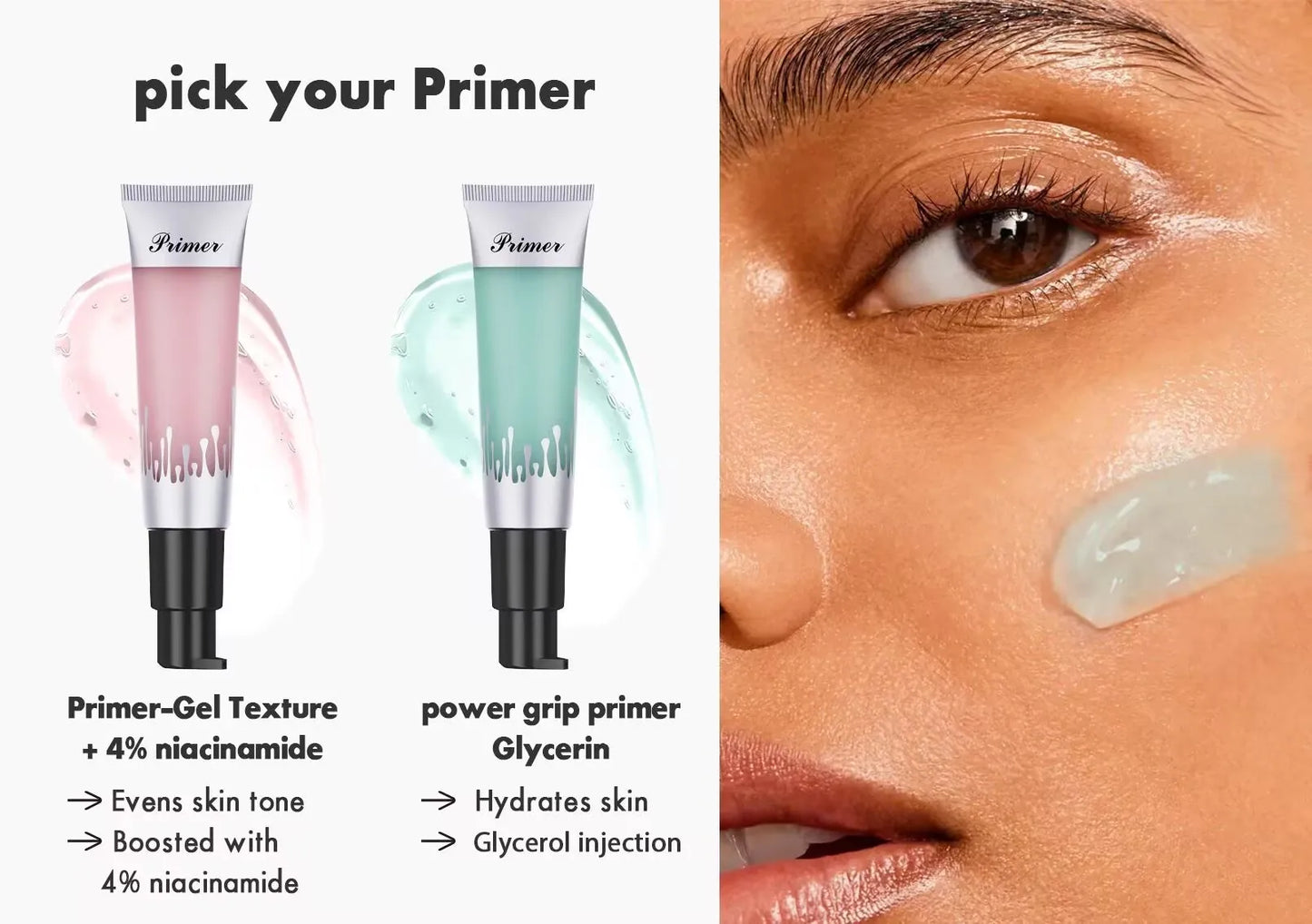 24ml Power Grip Primer Gel Based Hydrating Face Primer For Smoothing Skin Gripping Makeup Invisible Pore Colorless Primes