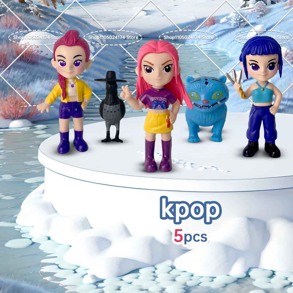 2026NEW Kpop Devil Hunter Rumi Zoe Mira anime colección de personajes de cloruro de polivinílico baratijas de escritorio regalo